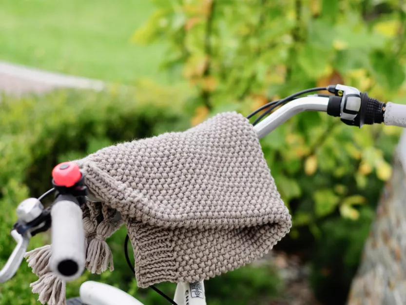 Kocyk Merino 100% dla dziecka, wełna, zrobiony ręcznie na drutach