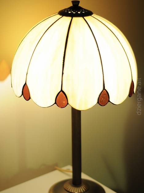 Lampa witrażowa jednokolorowa średnica 30 cm